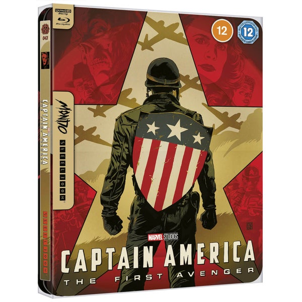 Marvel Studios' Captain America -Mondo#43 Zavvi Exclusive 4K Ultra HD Steelbook (Includes Blu-ray)