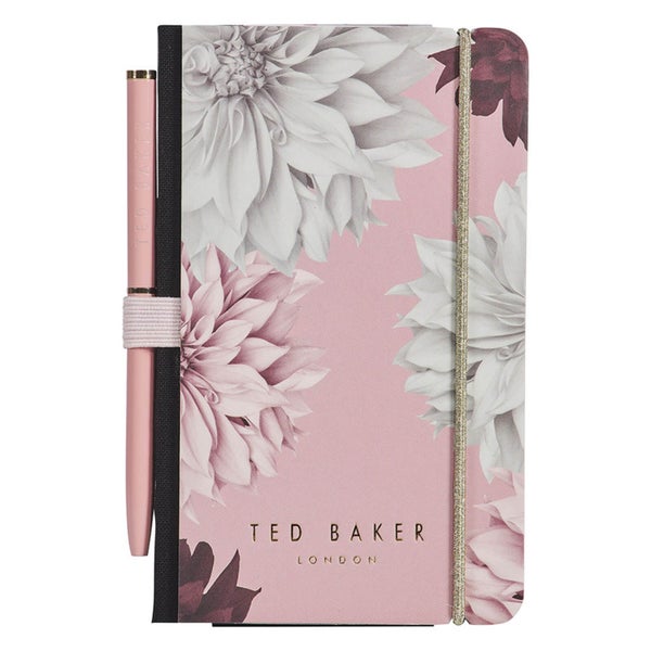 Ted Baker Mini Notebook & Pen - Pink Clove