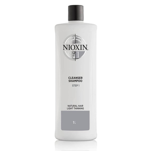 Nioxin System 1 Cleanser Shampoo for Natural Hair with Light Thinning 33.8 oz