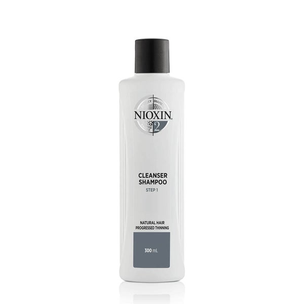 Nioxin System 2 Cleanser Shampoo for Natural Hair with Progressed Thinning 10.1 oz