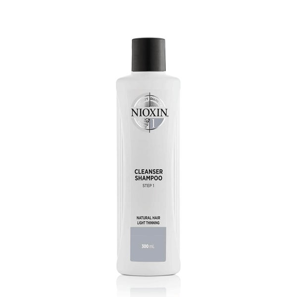 Nioxin Cleanser Shampoo Hair Care System 1 for Natural Hair with Light Thinning 10.1 oz
