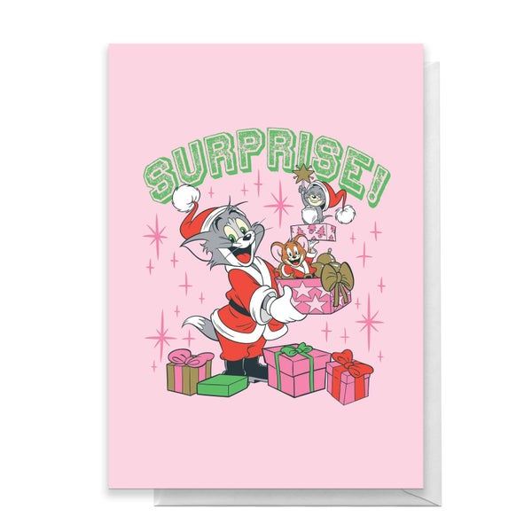 Tom And Jerry Surprise! Greetings Card