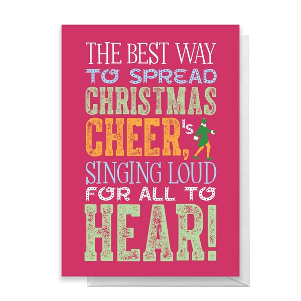 Elf Christmas Cheer Greetings Card