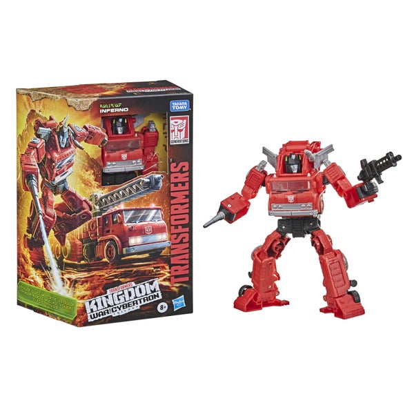 Hasbro Transformers Generations War for Cybertron: Kingdom Voyager WFC-K19 Inferno Action Figure