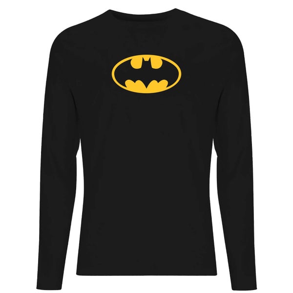 DC Justice League Core Batman Logo Unisex Long Sleeve T-Shirt - Black