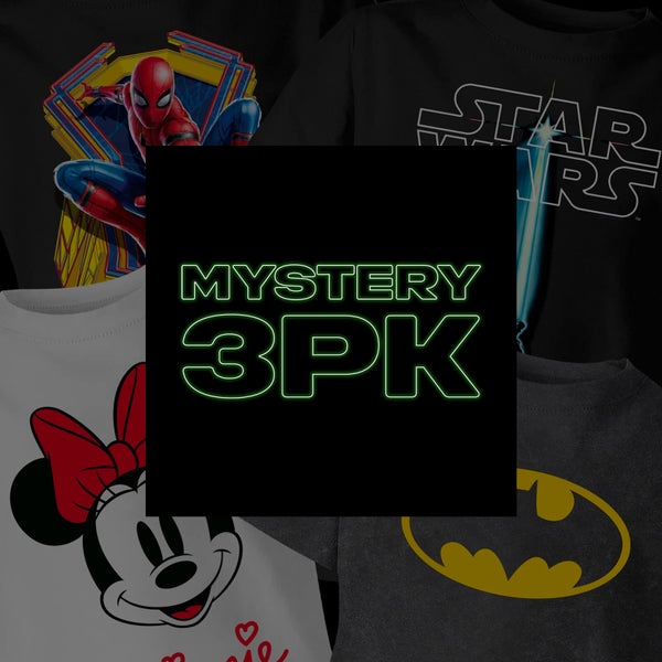 Kids Mystery 3 Pack T-Shirts - Multi - Unisex