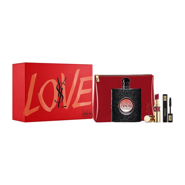 Yves Saint Laurent Black Opium Eau de Parfum and Makeup Icons Pouch Gift Set