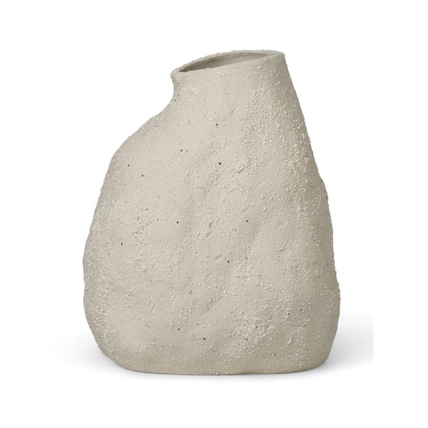 Ferm Living Vulca Vase - Medium - Off-white Stone