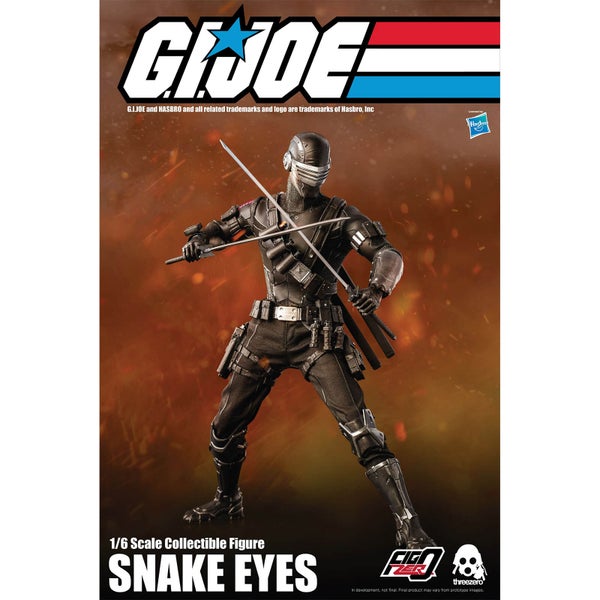 ThreeZero G.I. Joe FigZero Figurine à collectionner échelle 1:6 - Snake Eyes