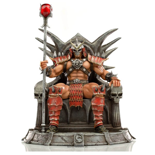 Iron Studios Mortal Kombat Deluxe BDS Art Scale Statue 1/10 Shao Khan 25 cm