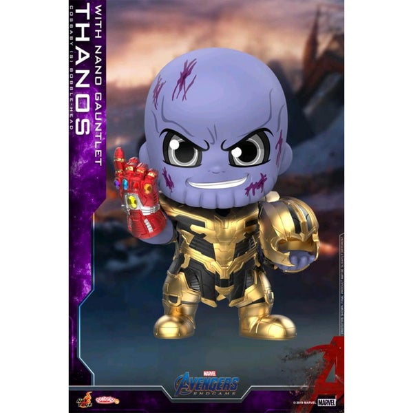 Hot Toys Cosbaby Marvel Avengers Endgame (Size S) - Thanos (with Nano Gauntlet Version)
