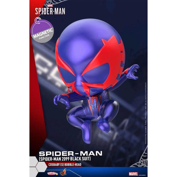 Hot Toys Cosbaby - Marvel's Spider-Man (Size S) - Spider-Man (Spider-Man 2099 Black Suit Version)