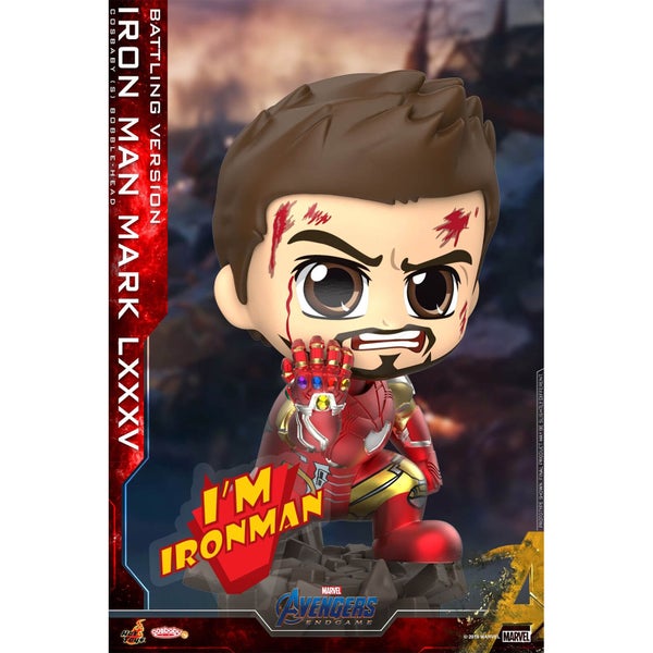 Hot Toys Cosbaby Marvel Avengers Endgame (Size S) - Iron Man Mark 85 (Battling Version)