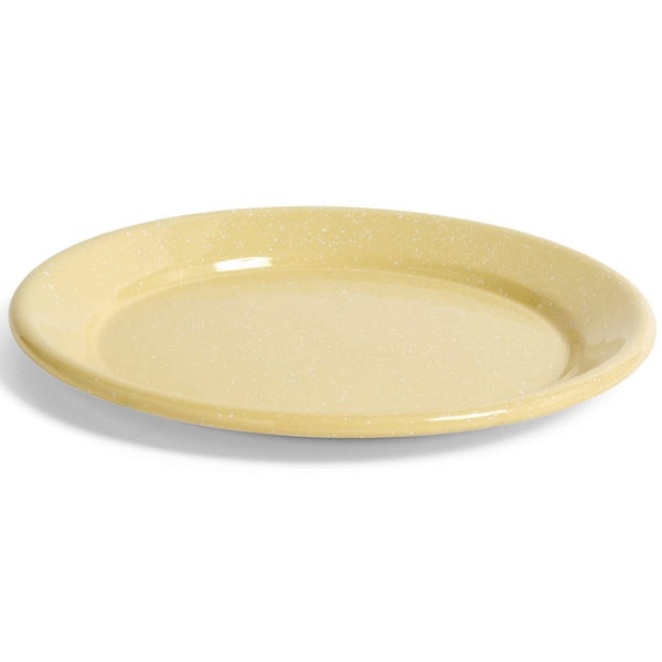 HAY Enamel Dinner Plate - Light Yellow