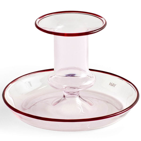HAY Flare Candle Holder Pink - Small
