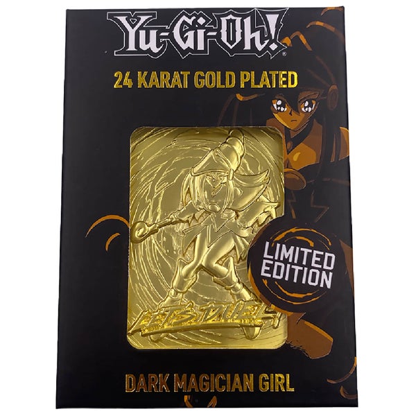 Plaqué or 24K Yu-Gi-Oh ! Carte fille magicien noir