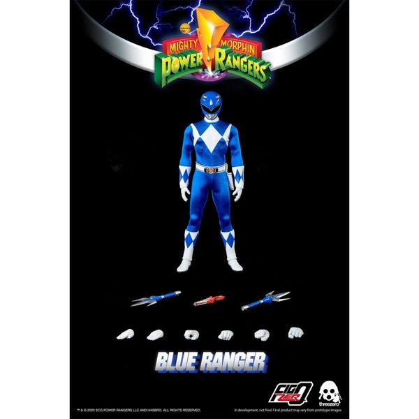 ThreeZero Power Rangers Blauwe Ranger 1:6 Schaal Figuur