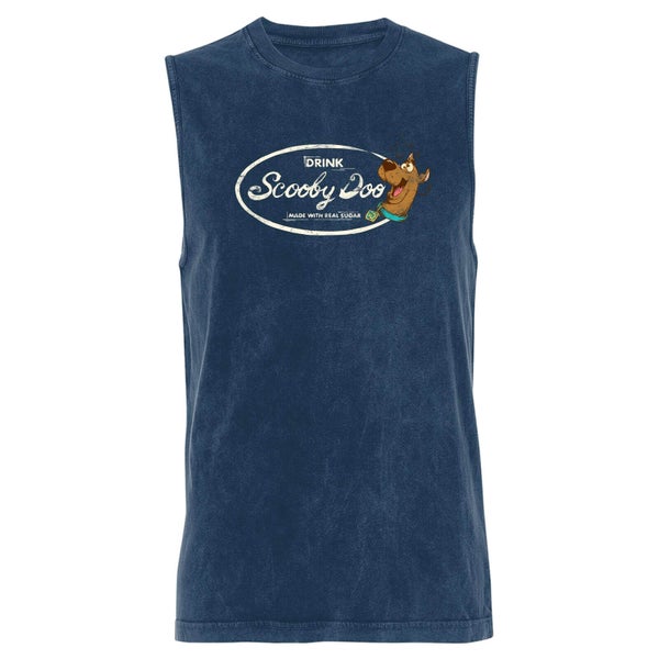 Scooby Doo Drink - Navy Acid Wash Men's Vest