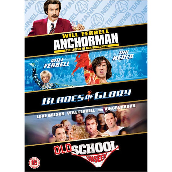 Will Ferrell Triple - Blades Of Glory/Old School/Anchorman