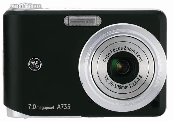 GE A735 7.0 Megapixel Black Digital Camera 
