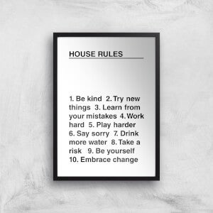 House Rules Giclée Art Print