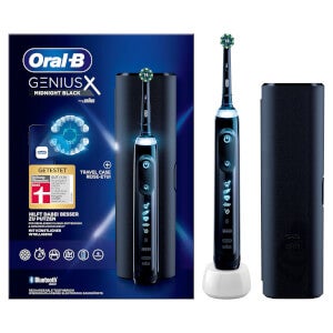 Oral-B Genius X Elektrische Zahnbürste, Reiseetui, schwarz