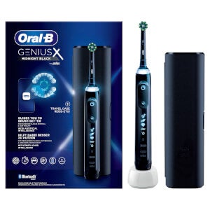 Oral-B Genius X Elektrische Zahnbürste, Reiseetui, schwarz
