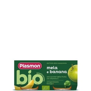 Omogeneizzato Biologico Frutta Banana e Mela 6 x 80g