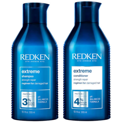 Redken Extreme Shampoo and Conditioner Strength Repair Protein Bundle for Damaged Hair 2 x 300ml