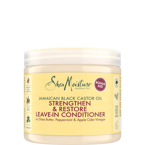 Shea Moisture ジャマイカン ブラック キャスターオイル ストレングセン グロー アンド リストア リーブイン コンディショナー 454g