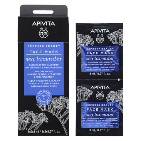 APIVITA Express Moisturizing Face Mask - Sea Lavender 2x8ml