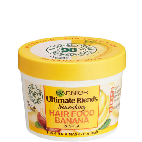 Маска для волос 3-в-1 Garnier Ultimate Blends Hair Food Banana 3-in-1 Dry Hair Mask Treatment, 390 мл