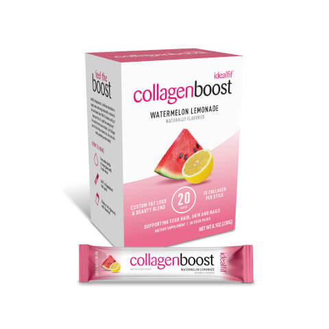 IdealFit Collagen Boost, Watermelon Lemonade, 30 Serving Box