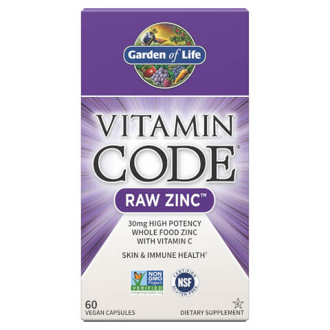 Garden of Life Vitamin Code Raw Vegan Zinc - 60 Capsules