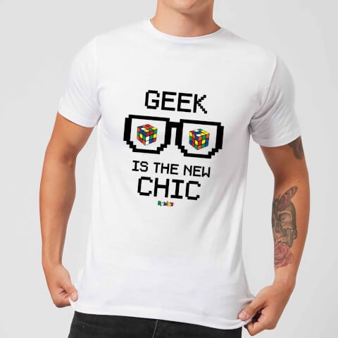 Geek Cube Is The New Chic Men's T-Shirt - White