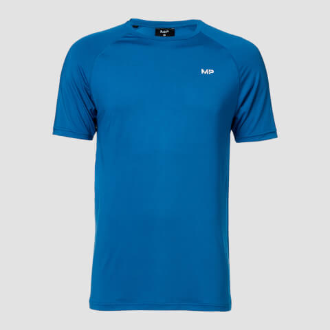 MP pánské tréninkové tričko s krátkým rukávem Essential – Modré