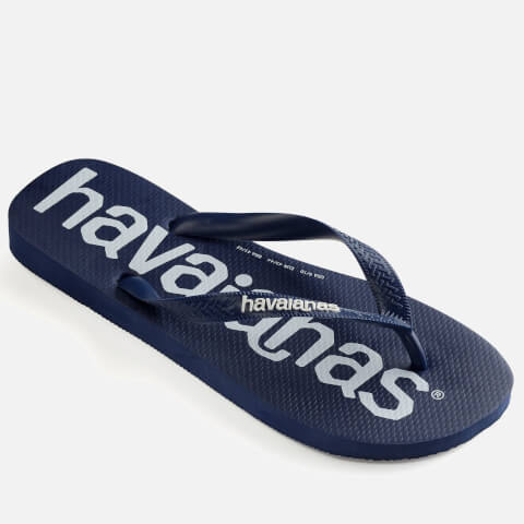 Havaianas Men's Top Logomania Flip Flops - Navy Blue