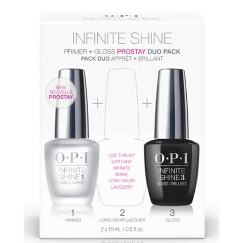 OPI Nail Base and Top Coat Duo Pack Infinite Shine Long-wear System 1st and 3rd Step 2 x 15ml (Worth £31.90)
