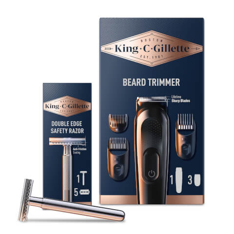 King C. Gillette Beard Trimmer & Double Edge Safety Razor