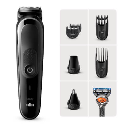 Braun 8-in-1 Styling Kit with 6 attachments and Gillette Razor