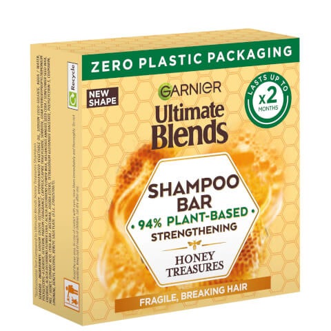 Garnier Ultimate Blends Honey Treasures Strengthening Shampoo Bar for Damaged Hair 60g