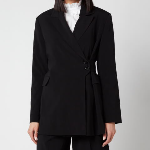 Ganni Women's Melange Suiting Jacket - Black
