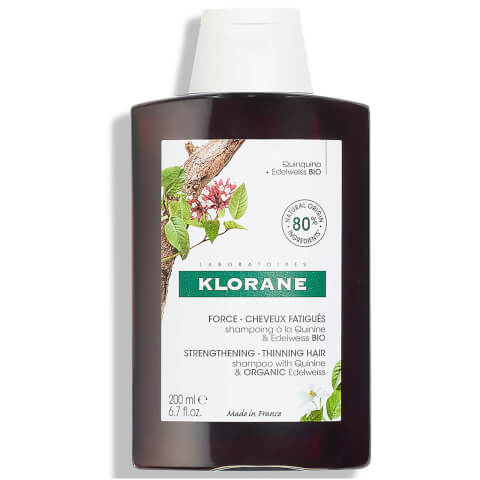 KLORANE Strengthening Shampoo for Thinning, Tired Hair with Quinine and ORGANIC Edelweiss 200ml