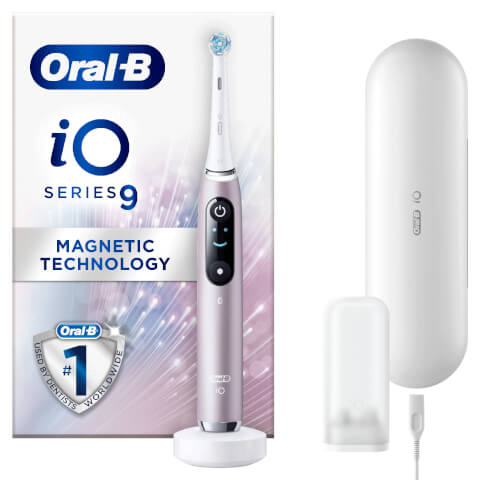 Oral-B iO9 Rose Quartz Electric Toothbrush with Charging Travel Case