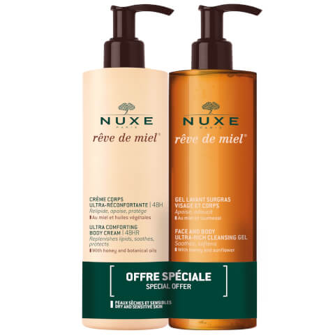 NUXE Duo Face and Body Cleansing Gel + Body Comforting Cream 48H Rêve de Miel®