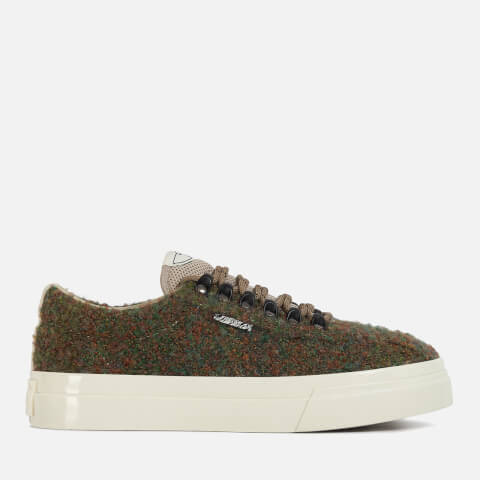 Stepney Workers Club Mens's Dellow Ramble Boucle Low Top Trainers - Meadow