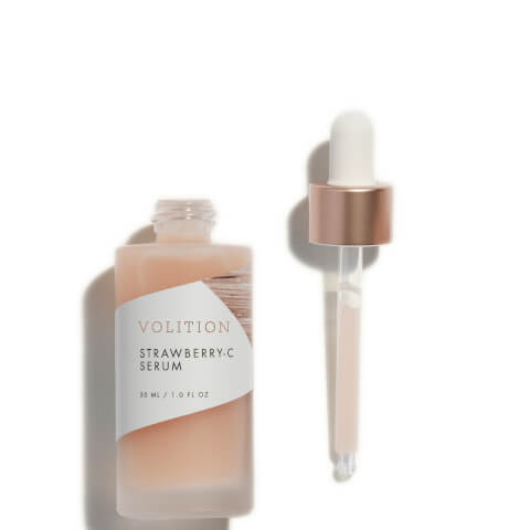 Volition Beauty Strawberry-C Brightening Serum with Vitamin C and Hyaluronic Acid 1 oz