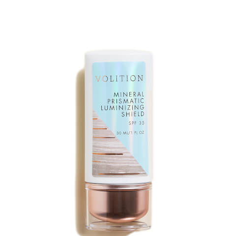 Volition Beauty Mineral Prismatic Luminizing SPF35 Shield with Hyaluronic Acid and Vegan Squalane 1 oz