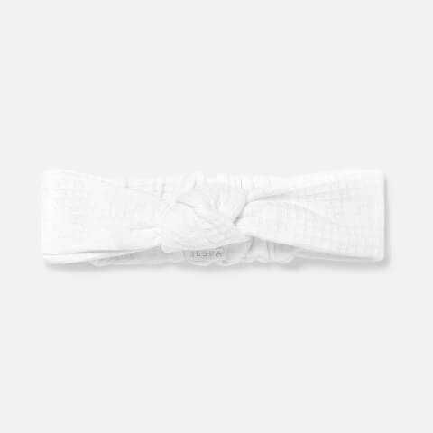 ESPA Home Waffle Twisted Headband - White