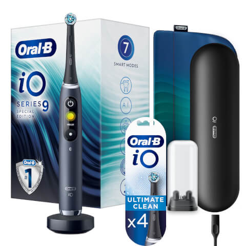 Oral-B iO9 Black Onyx Special Edition Electric Toothbrush + 4 Refills